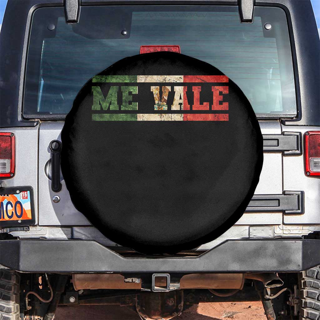 Me Vale Mexican Flag Latino Spanish Slang Spare Tire Cover TS11 No hole Black Print Your Wear