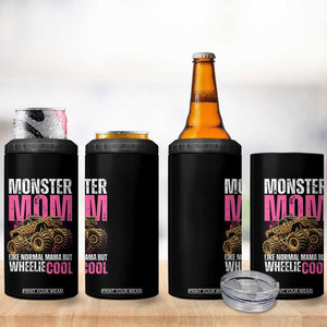 Monster Mom Like Normal Mama But Wheelie Cool 4 in 1 Can Cooler Tumbler Monster Truck Mama TS11 Print Your Wear