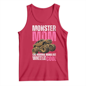 Monster Mom Like Normal Mama But Wheelie Cool Tank Top Monster Truck Mama TS11 Red Print Your Wear