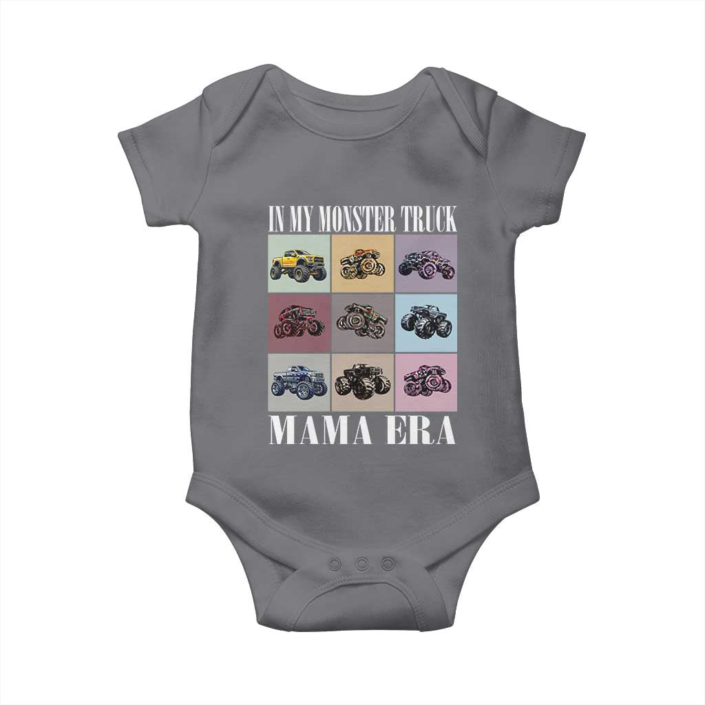 In My Monster Truck Mama Era Baby Onesie TS11 Charcoal Print Your Wear