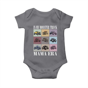 In My Monster Truck Mama Era Baby Onesie TS11 Charcoal Print Your Wear