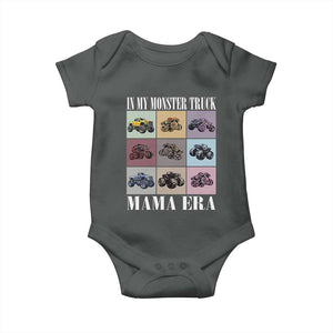 In My Monster Truck Mama Era Baby Onesie TS11 Dark Heather Print Your Wear