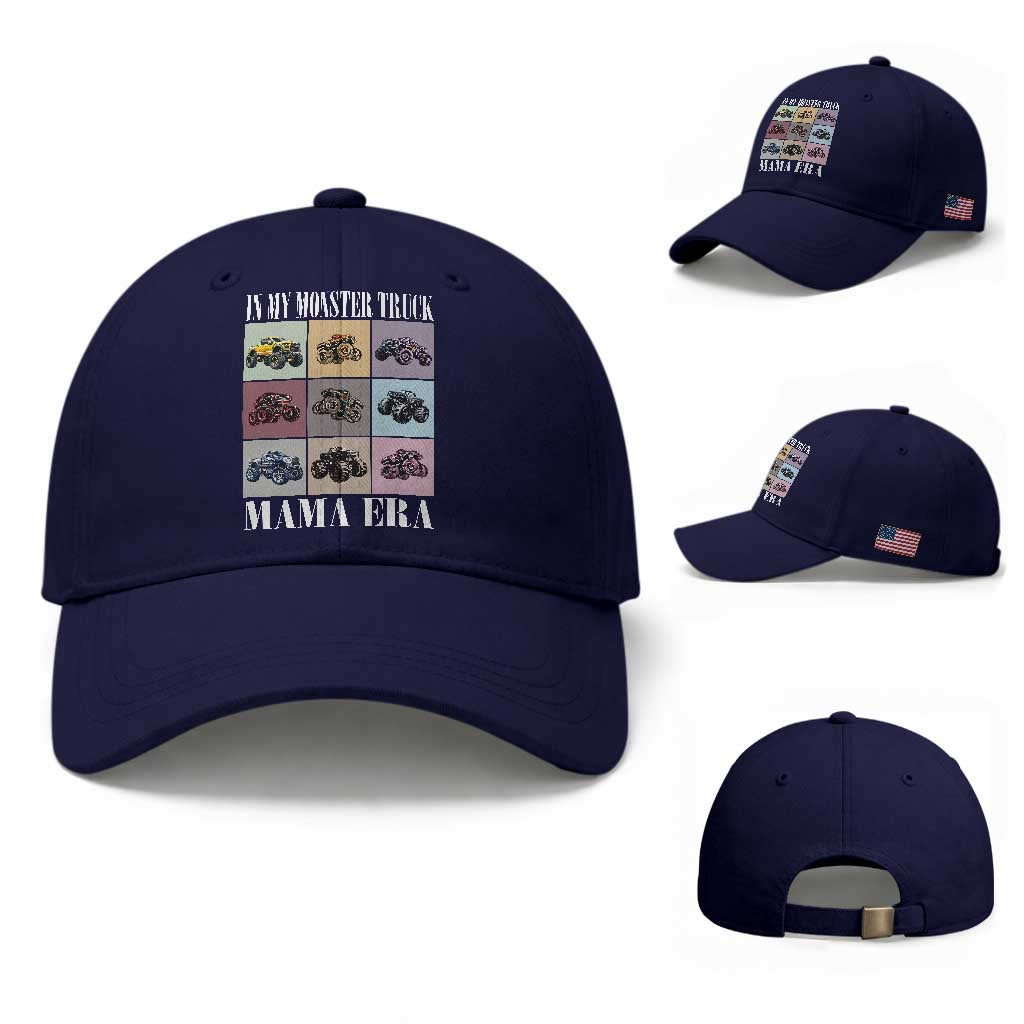 In My Monster Truck Mama Era Baseball Cap TS11 Baseball Cap Universal Fit Dark Blue Print Your Wear