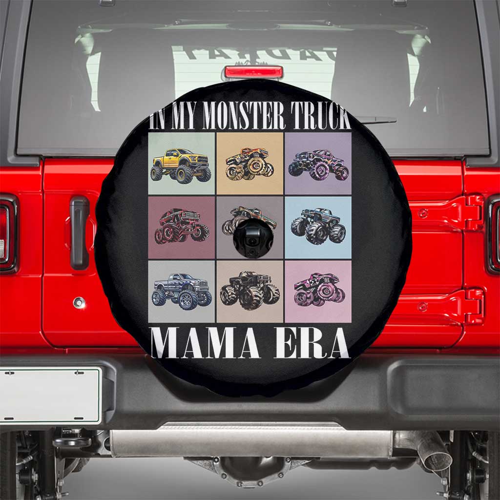 In My Monster Truck Mama Era Spare Tire Cover TS11 Black Print Your Wear