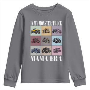 In My Monster Truck Mama Era Youth Sweatshirt TS11 Charcoal Print Your Wear