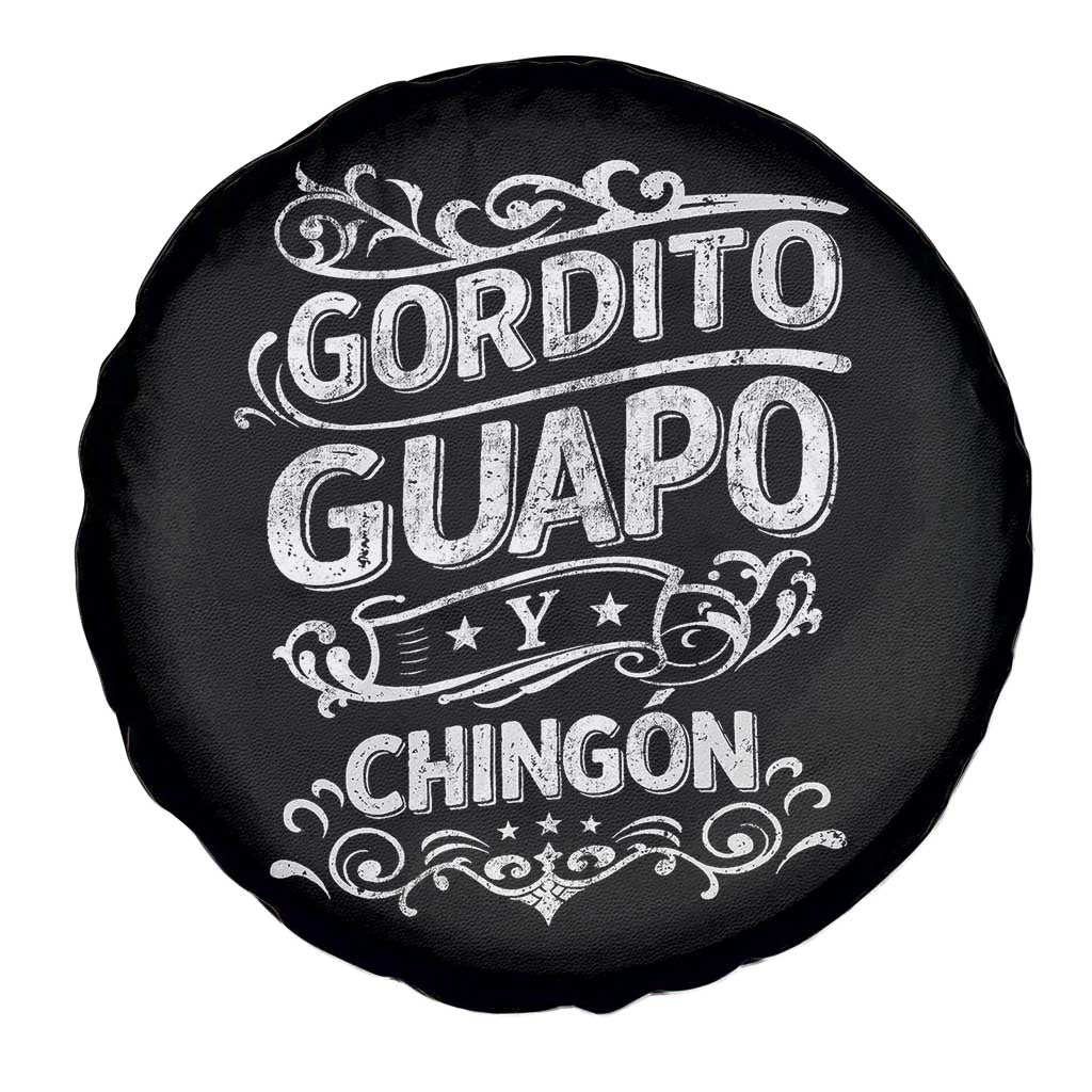 Gordito Guapo y Chingon Spare Tire Cover Funny Mexican Spanish Saying TS11 Print Your Wear