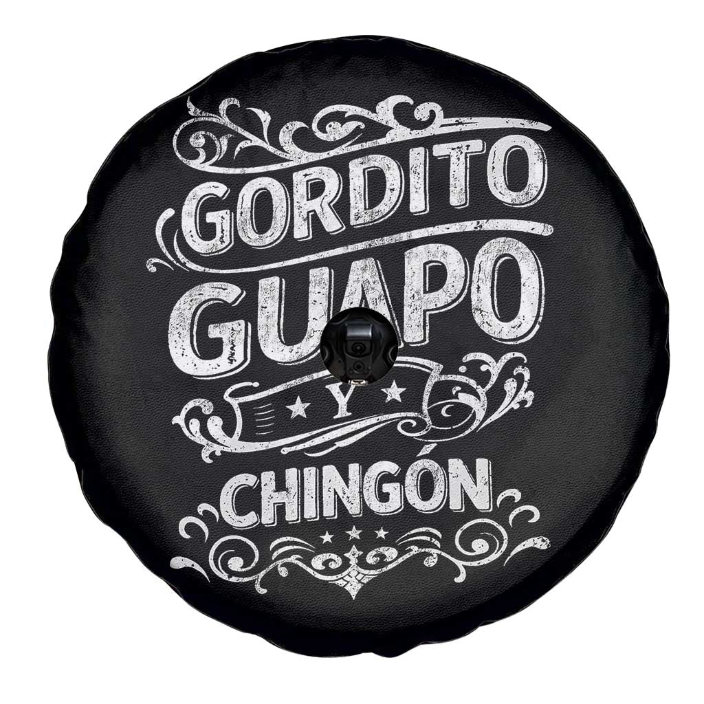 Gordito Guapo y Chingon Spare Tire Cover Funny Mexican Spanish Saying TS11 Print Your Wear