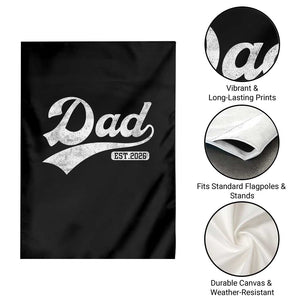 Dad Est 2026 Garden Flag Funny New Dad Baby Announcement TS11 Print Your Wear