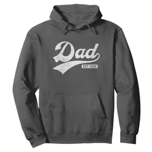 Dad Est 2026 Hoodie Funny New Dad Baby Announcement TS11 Dark Heather Print Your Wear