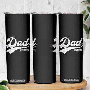 Dad Est 2026 Skinny Tumbler Funny New Dad Baby Announcement TS11 Print Your Wear