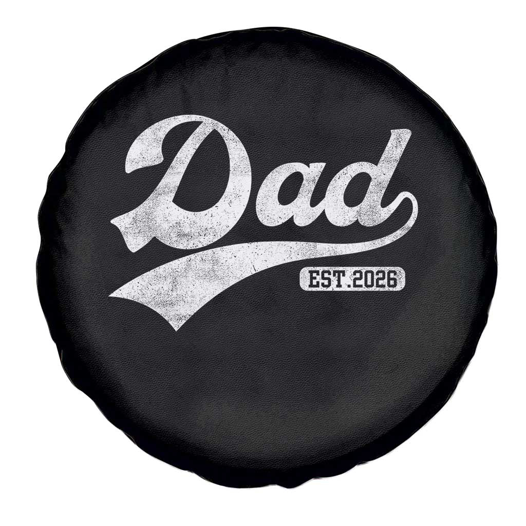 Dad Est 2026 Spare Tire Cover Funny New Dad Baby Announcement TS11 Print Your Wear