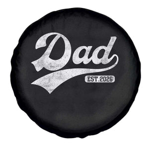 Dad Est 2026 Spare Tire Cover Funny New Dad Baby Announcement TS11 Print Your Wear