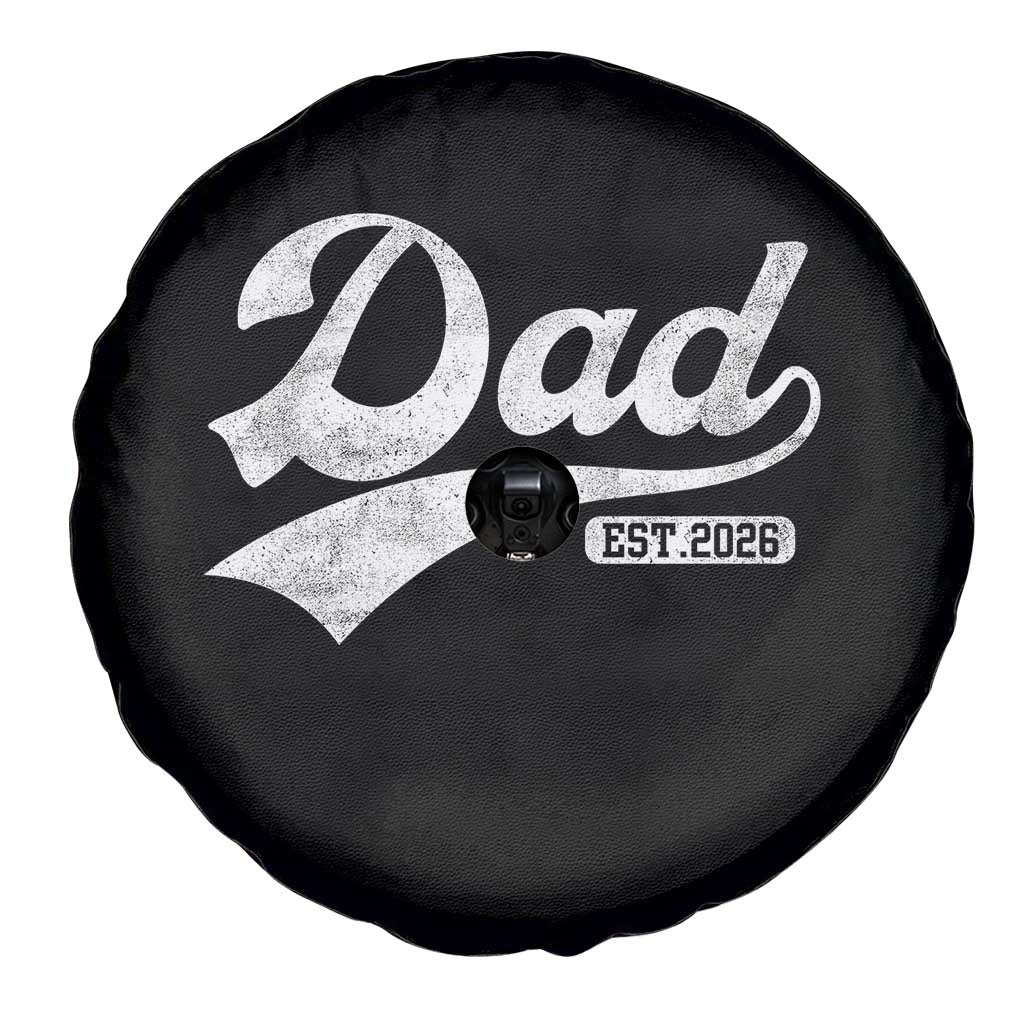 Dad Est 2026 Spare Tire Cover Funny New Dad Baby Announcement TS11 Print Your Wear