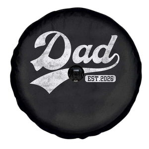 Dad Est 2026 Spare Tire Cover Funny New Dad Baby Announcement TS11 Print Your Wear