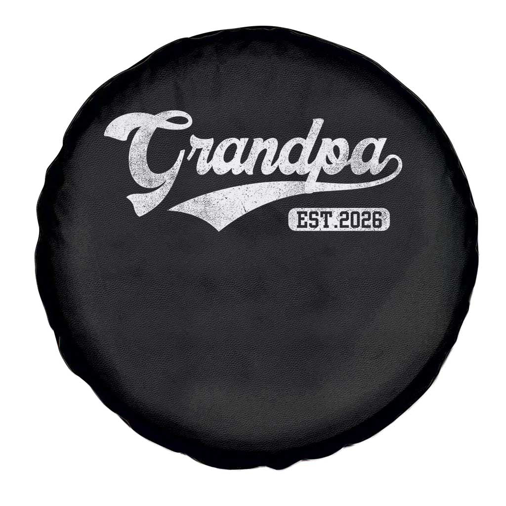 Grandpa Est 2026 Spare Tire Cover New Grandpa Paternity Father's Day TS11 Print Your Wear