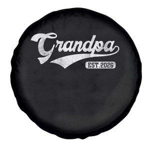 Grandpa Est 2026 Spare Tire Cover New Grandpa Paternity Father's Day TS11 Print Your Wear