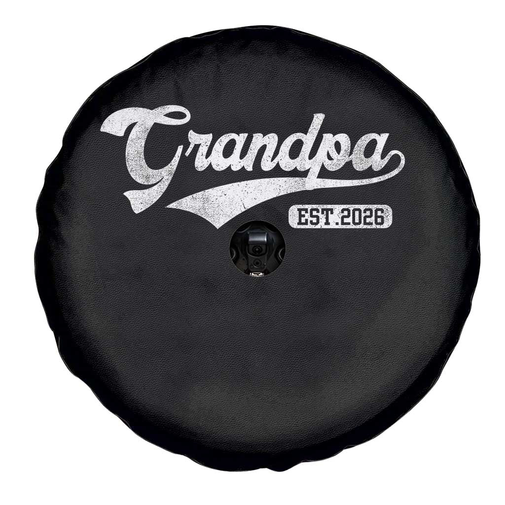 Grandpa Est 2026 Spare Tire Cover New Grandpa Paternity Father's Day TS11 Print Your Wear