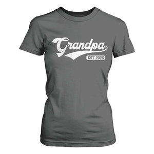 Grandpa Est 2026 T Shirt For Women New Grandpa Paternity Father's Day TS11 Dark Heather Print Your Wear