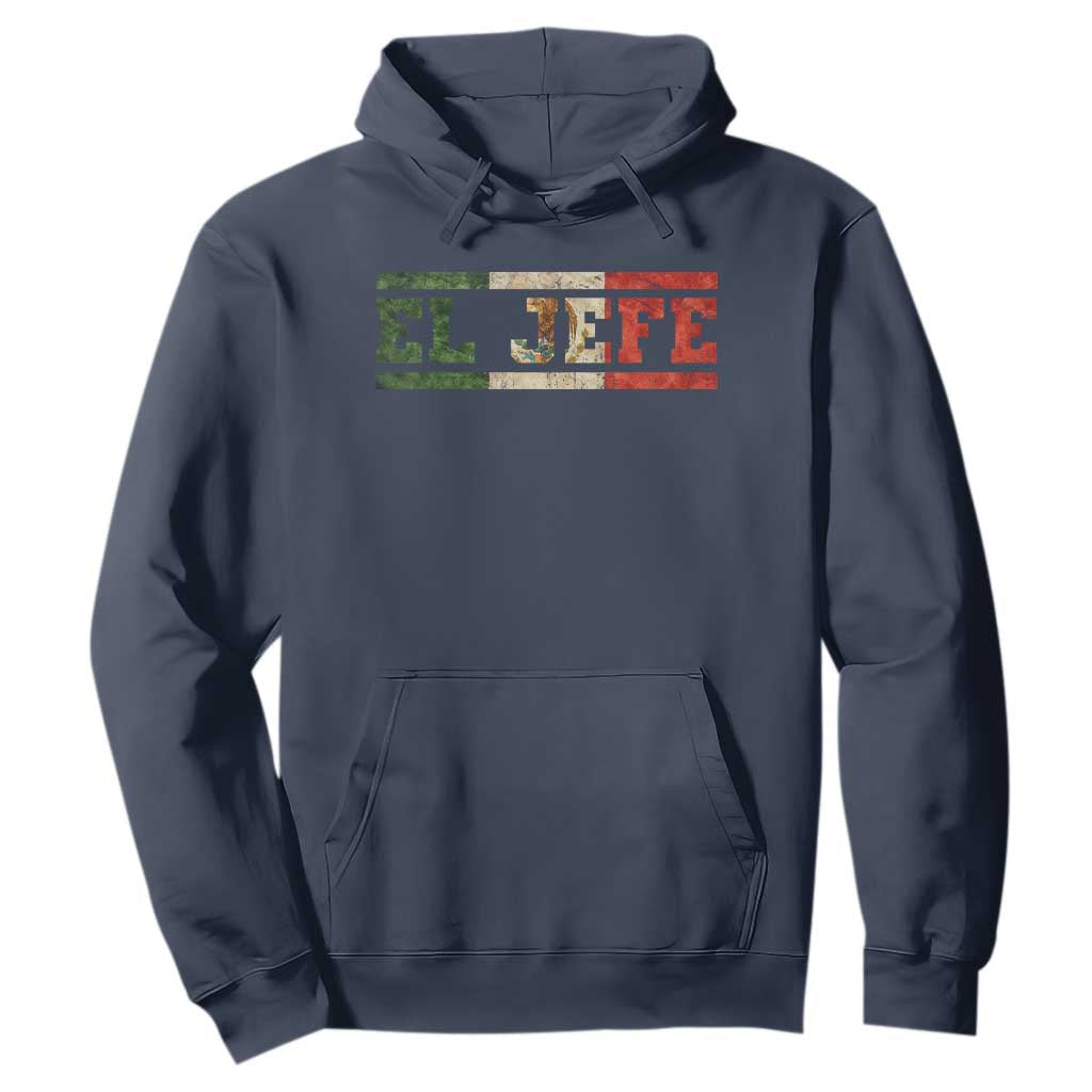 El Jefe Hoodie Funny Mexican Boss Spanish Slang TS11 Navy Print Your Wear