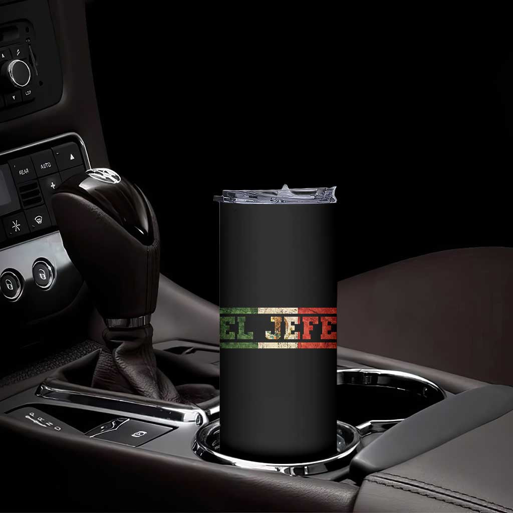 El Jefe Skinny Tumbler Funny Mexican Boss Spanish Slang TS11 Print Your Wear