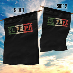 El Papa Funny Mexican Dad Garden Flag Mexico Vintage Flag Father's Day TS11 Print Your Wear