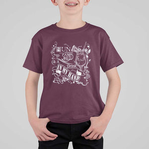 Summer Vacation T Shirt For Kid Sun Sand And A Drink In My Hand Pina Colada TS11 Maroon Print Your Wear