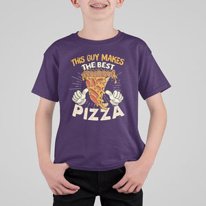 Pizza Baker T Shirt For Kid This Guy Makes The Best Pizza Food Lover TS11 Purple Print Your Wear