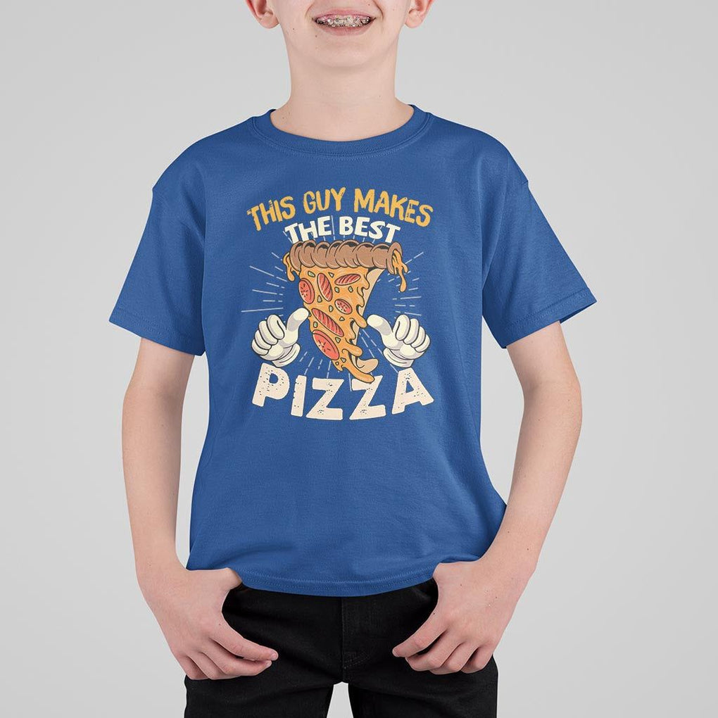Pizza Baker T Shirt For Kid This Guy Makes The Best Pizza Food Lover TS11 Royal Blue Print Your Wear
