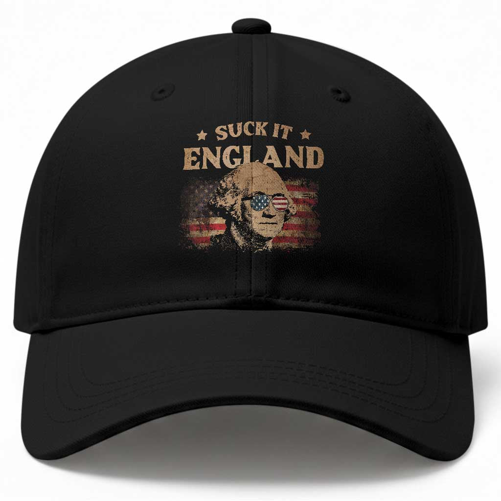 Funny Suck It England Baseball Cap 4th of July George Washington 1776 TS11 Print Your Wear