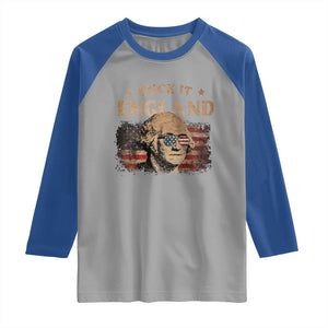 Funny Suck It England Raglan Shirt 4th of July George Washington 1776 TS11 Sport Gray Royal Print Your Wear