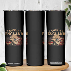 Funny Suck It England Skinny Tumbler 4th of July George Washington 1776 TS11 Print Your Wear
