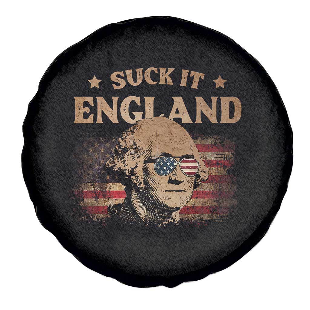 Funny Suck It England Spare Tire Cover 4th of July George Washington 1776 TS11 Print Your Wear