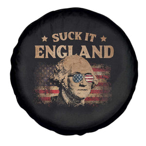 Funny Suck It England Spare Tire Cover 4th of July George Washington 1776 TS11 Print Your Wear