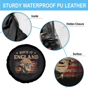 Funny Suck It England Spare Tire Cover 4th of July George Washington 1776 TS11 Print Your Wear