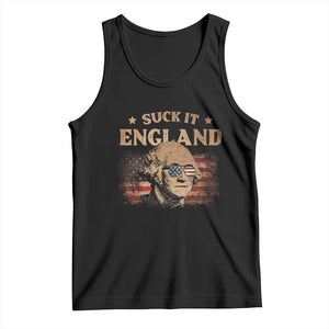 Funny Suck It England Tank Top 4th of July George Washington 1776 TS11 Black Print Your Wear
