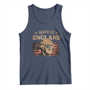 Funny Suck It England Tank Top 4th of July George Washington 1776 TS11 Navy Print Your Wear