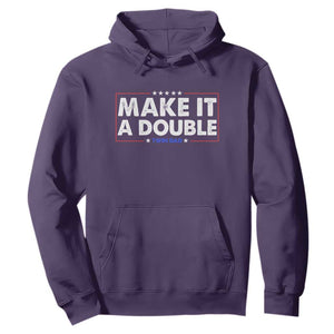 Make It A Double Twin Dad Hoodie Soon to Be Daddy Funny Father's Day TS11 Purple Print Your Wear