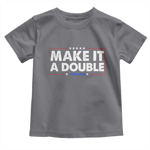Make It A Double Twin Dad Toddler T Shirt Soon to Be Daddy Funny Father's Day TS11 Charcoal Print Your Wear