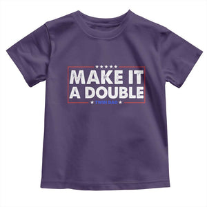 Make It A Double Twin Dad Toddler T Shirt Soon to Be Daddy Funny Father's Day TS11 Purple Print Your Wear