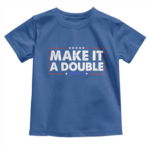 Make It A Double Twin Dad Toddler T Shirt Soon to Be Daddy Funny Father's Day TS11 Royal Blue Print Your Wear