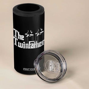 The Twinfather 4 in 1 Can Cooler Tumbler Funny Dad Of Twins Fathers Day