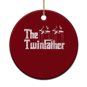 The Twinfather Ceramic Ornament Funny Dad Of Twins Fathers Day TS11 1pc Red Print Your Wear