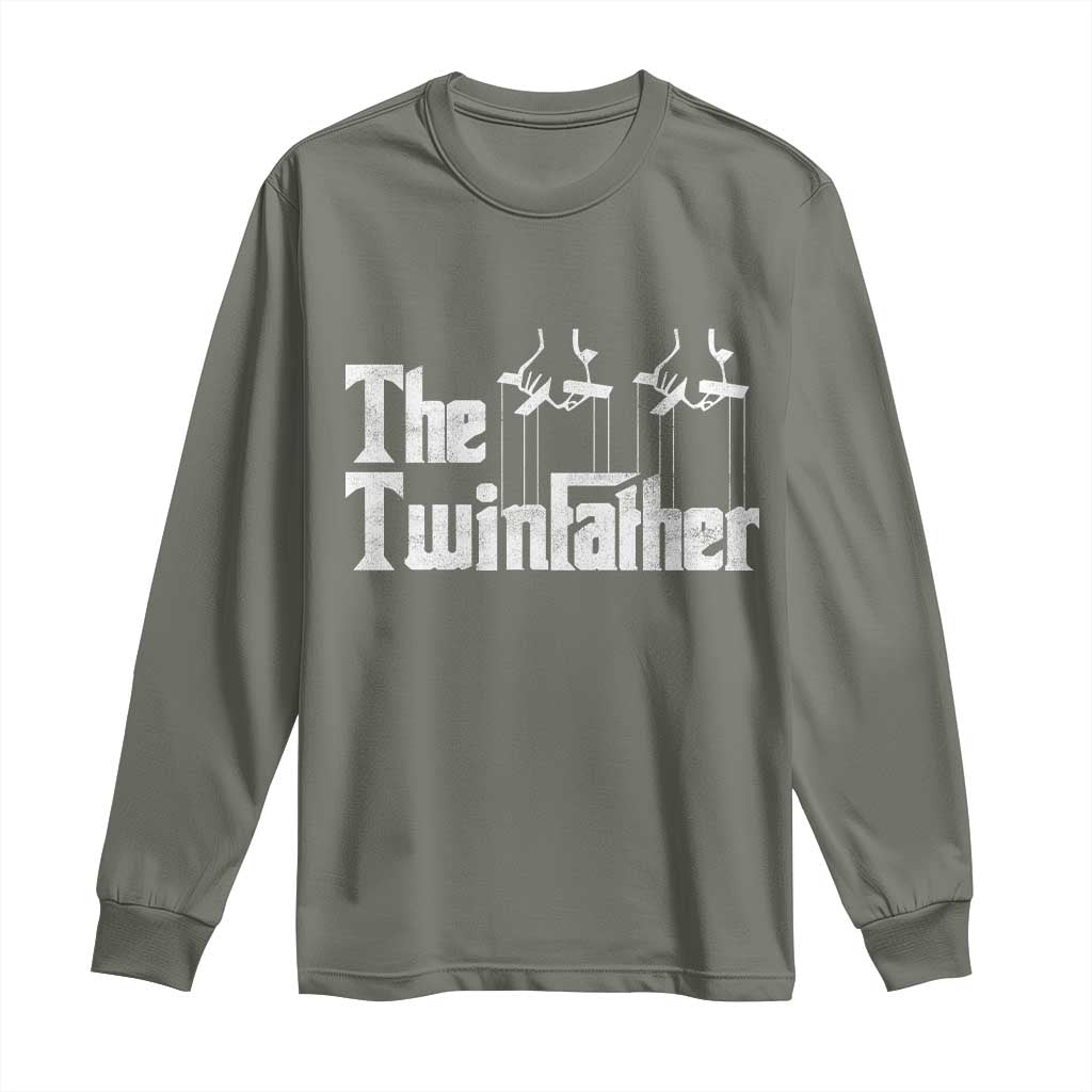 The Twinfather Long Sleeve Shirt Funny Dad Of Twins Fathers Day
