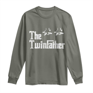 The Twinfather Long Sleeve Shirt Funny Dad Of Twins Fathers Day