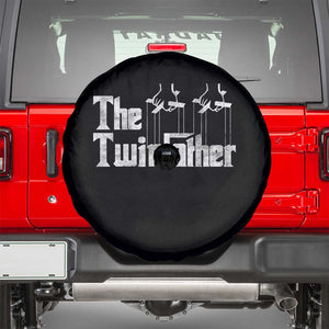 The Twinfather Spare Tire Cover Funny Dad Of Twins Fathers Day TS11 Black Print Your Wear