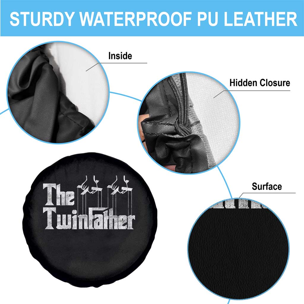 The Twinfather Spare Tire Cover Funny Dad Of Twins Fathers Day TS11 Print Your Wear