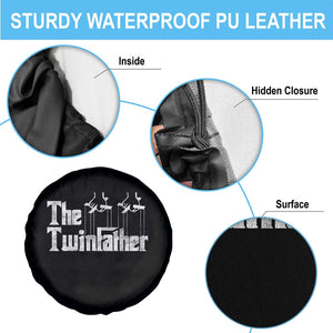 The Twinfather Spare Tire Cover Funny Dad Of Twins Fathers Day TS11 Print Your Wear