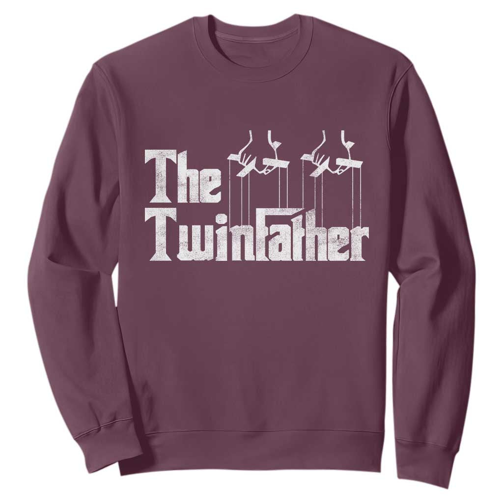The Twinfather Sweatshirt Funny Dad Of Twins Fathers Day