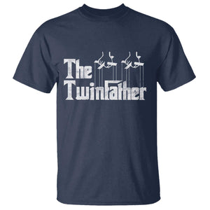 The Twinfather T Shirt Funny Dad Of Twins Fathers Day TS11 Navy Print Your Wear