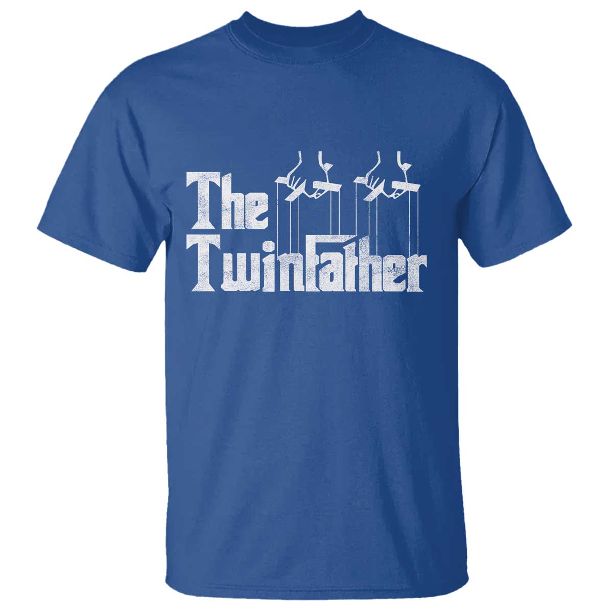The Twinfather T Shirt Funny Dad Of Twins Fathers Day TS11 Royal Blue Print Your Wear